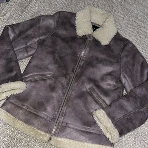 Boohoo shearling men’s coat